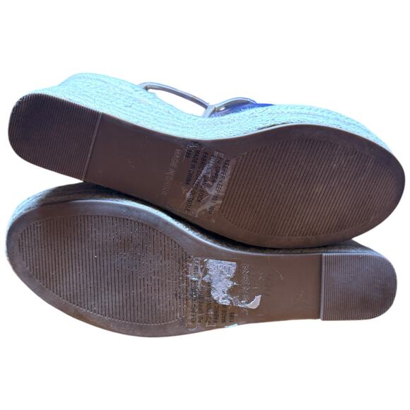 STEVE MADDEN Women's 10M Strappy Studded Cage.Espadrille Wedge Sandals - Picture 10 of 10